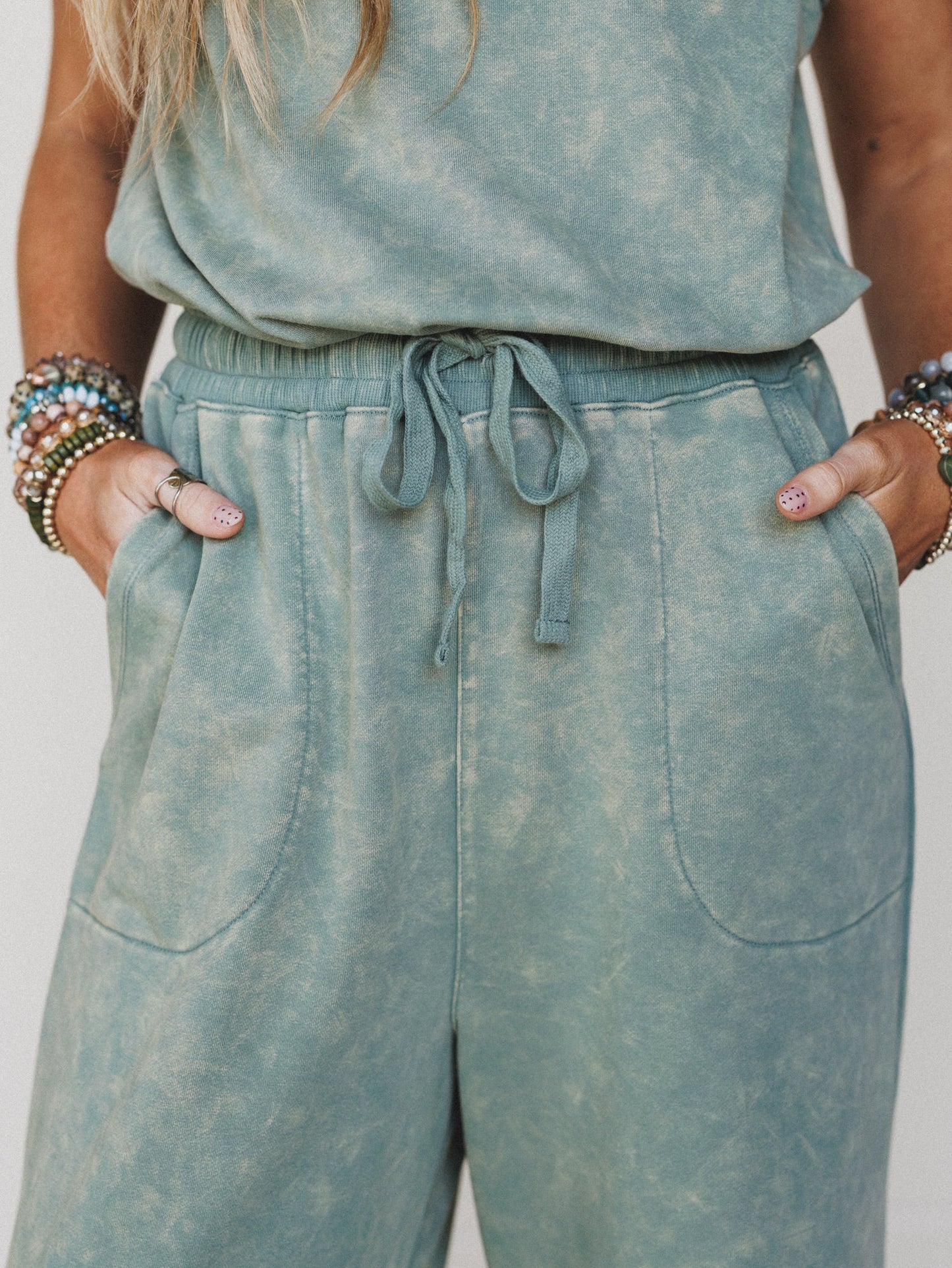 June Moon Jumpsuit - Sage
