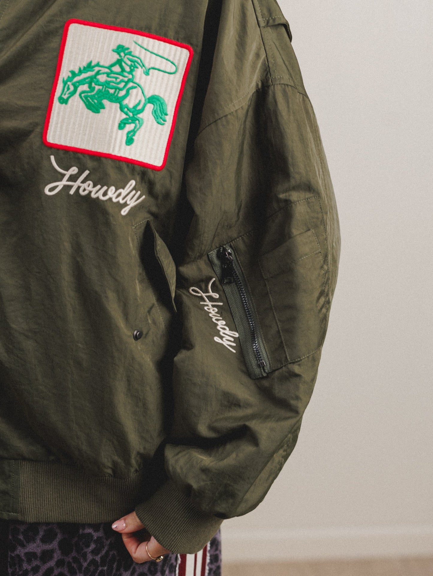 West Coast Rhode Bomber Jacket - Army Green