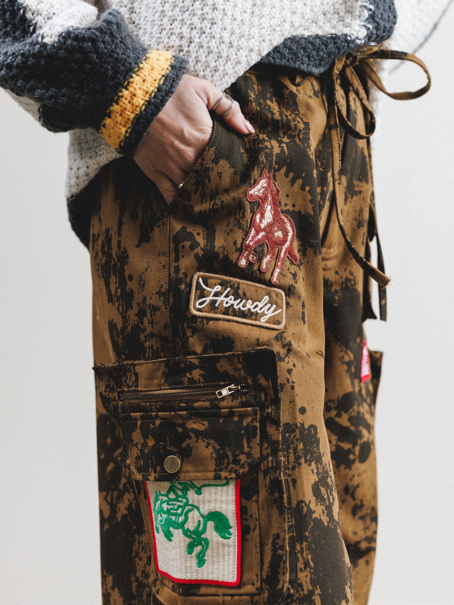 Cowgirl Song Cargo Pants - Golden Brown