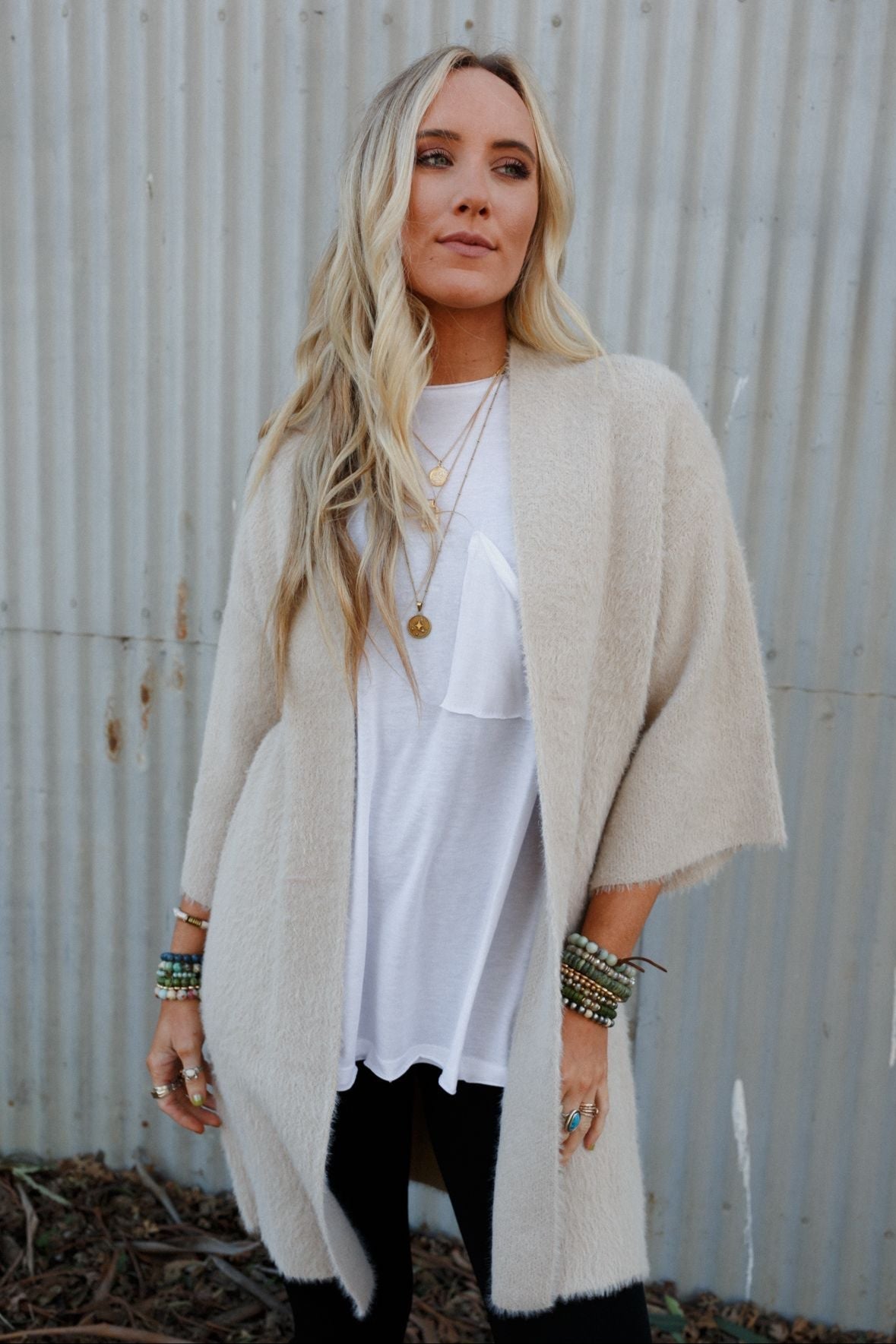 Winter Bliss Cardigan - Beige