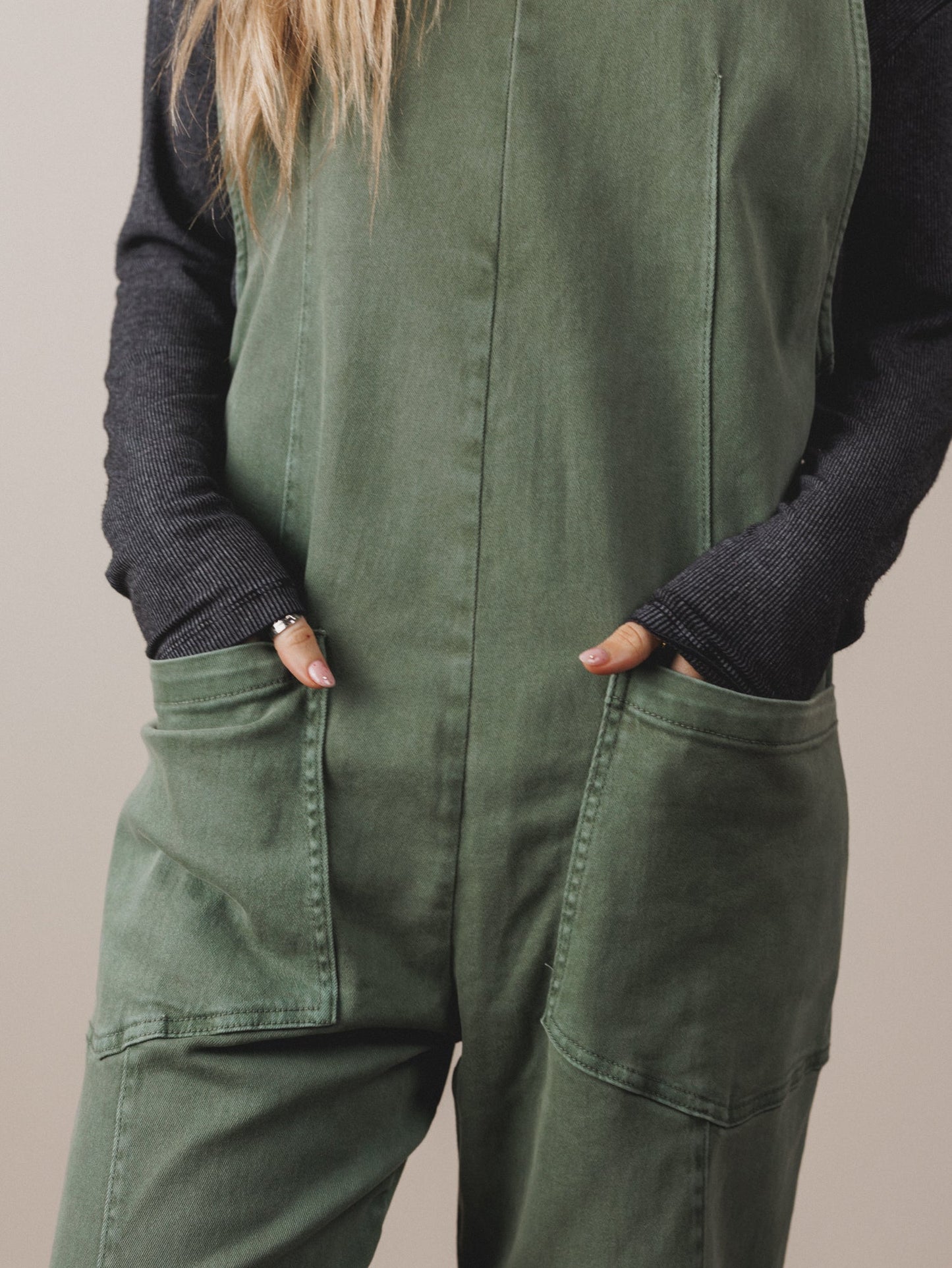 Riverbend Crossing Jumpsuit - Olive