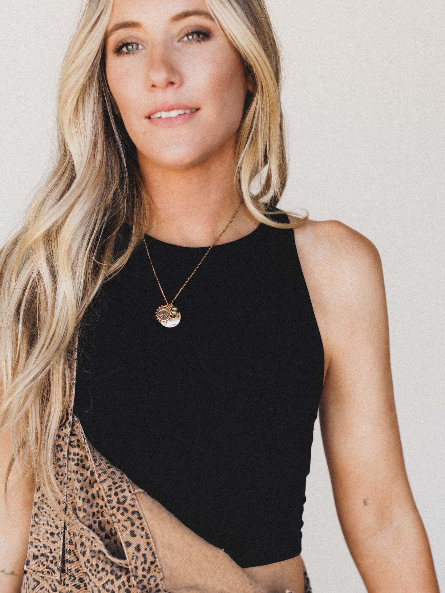 High Neck Seamless Brami - Black