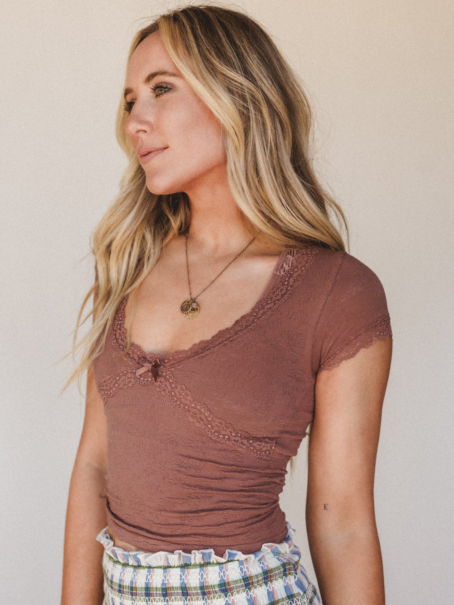 Rose Pedals Cami Top - Dusty Plum