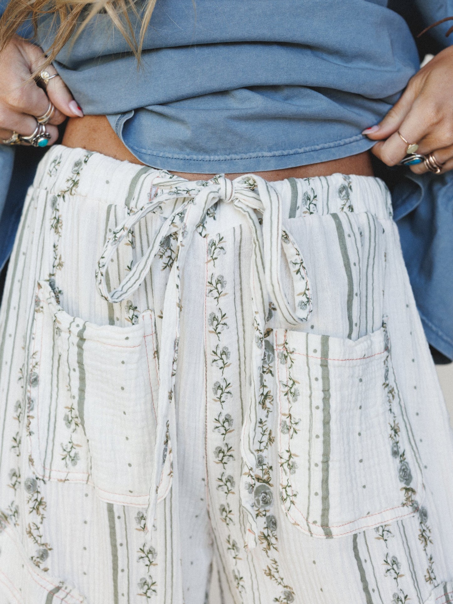 Calm Waves Pants - Natural