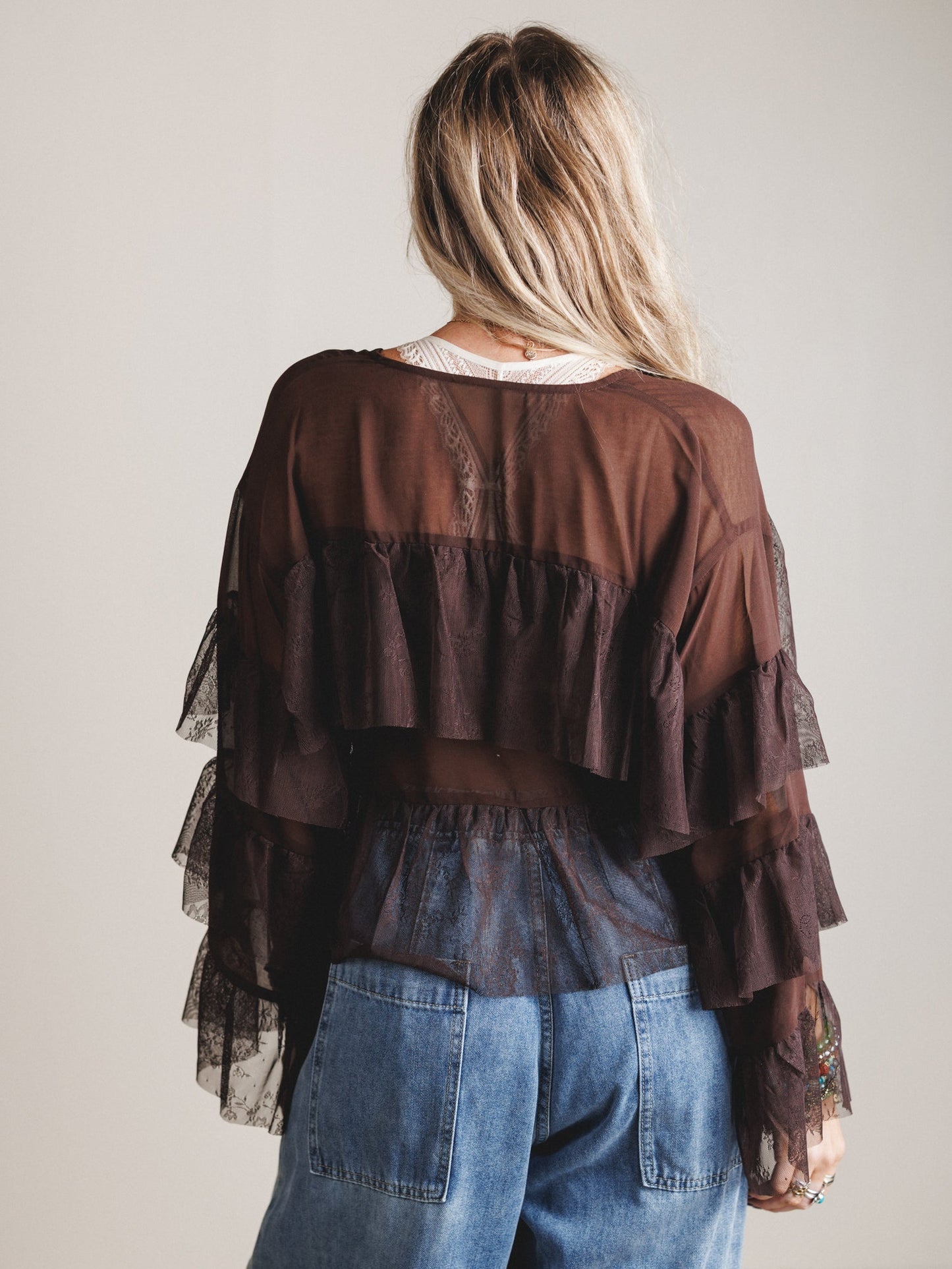 Wild Fern Top - Brown