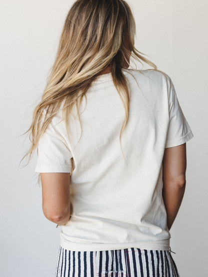 The Nest Stay Wild Graphic Tee - Ivory