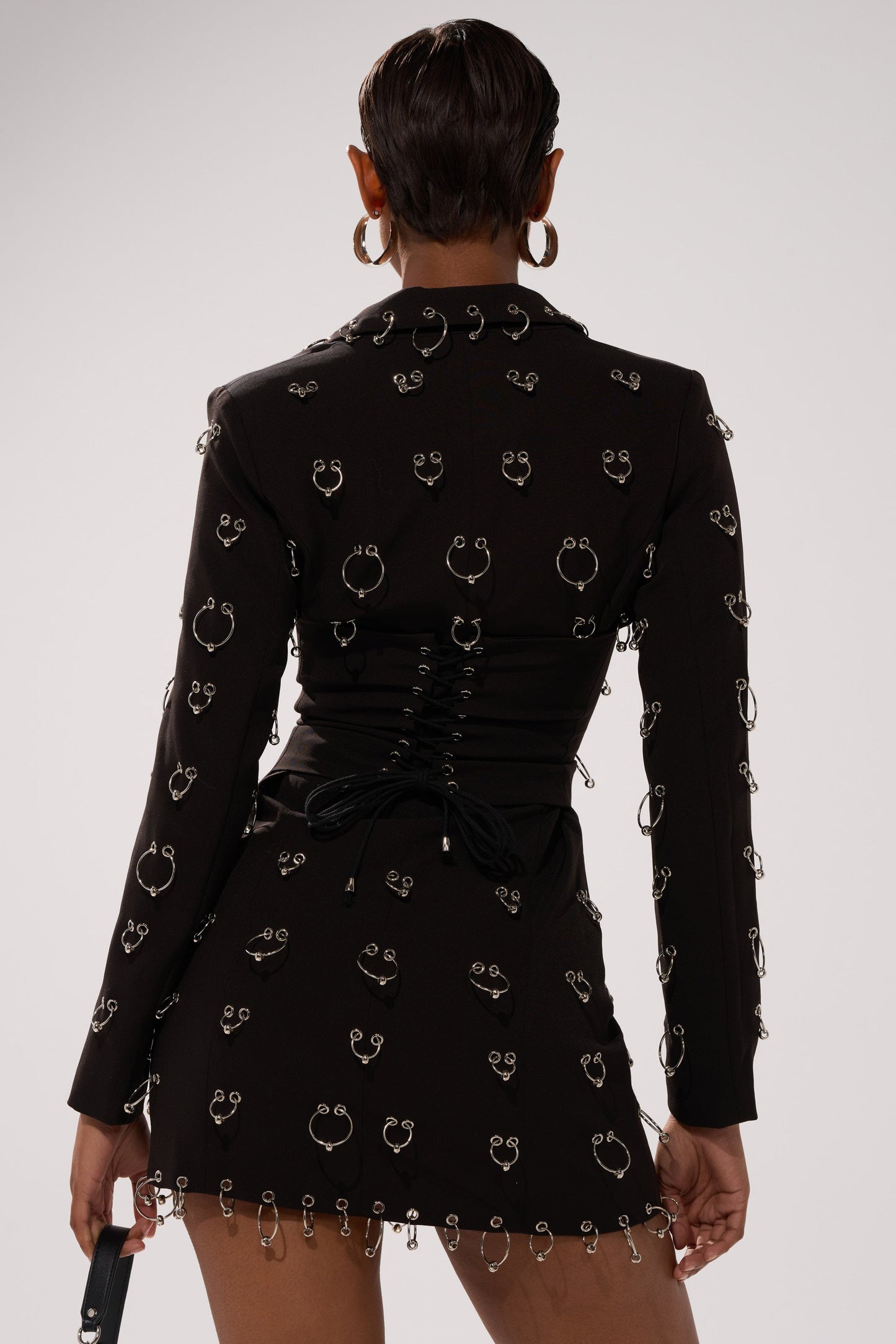 ALL OVER PIERCING BLAZER DRESS