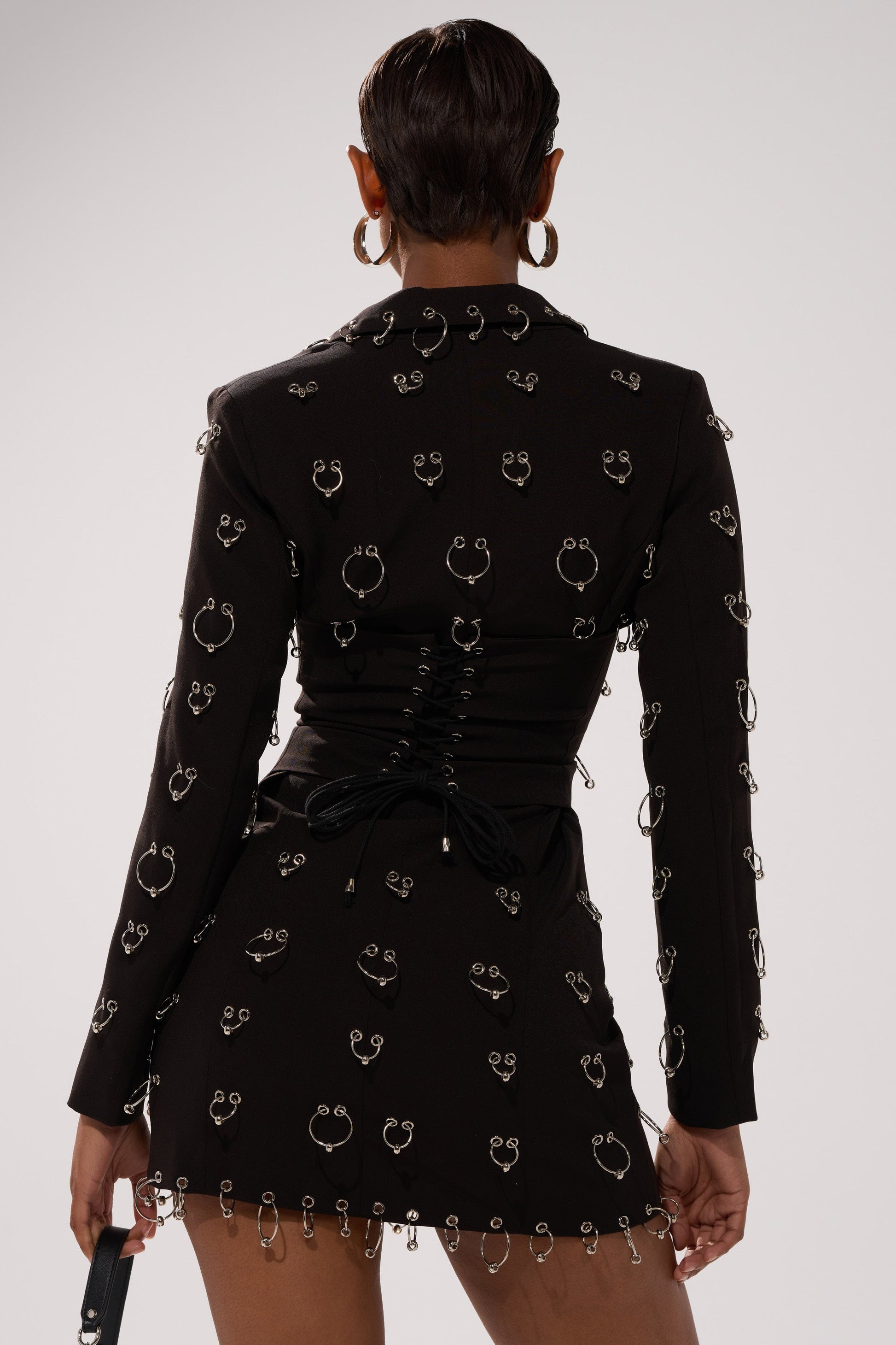 ALL OVER PIERCING BLAZER DRESS
