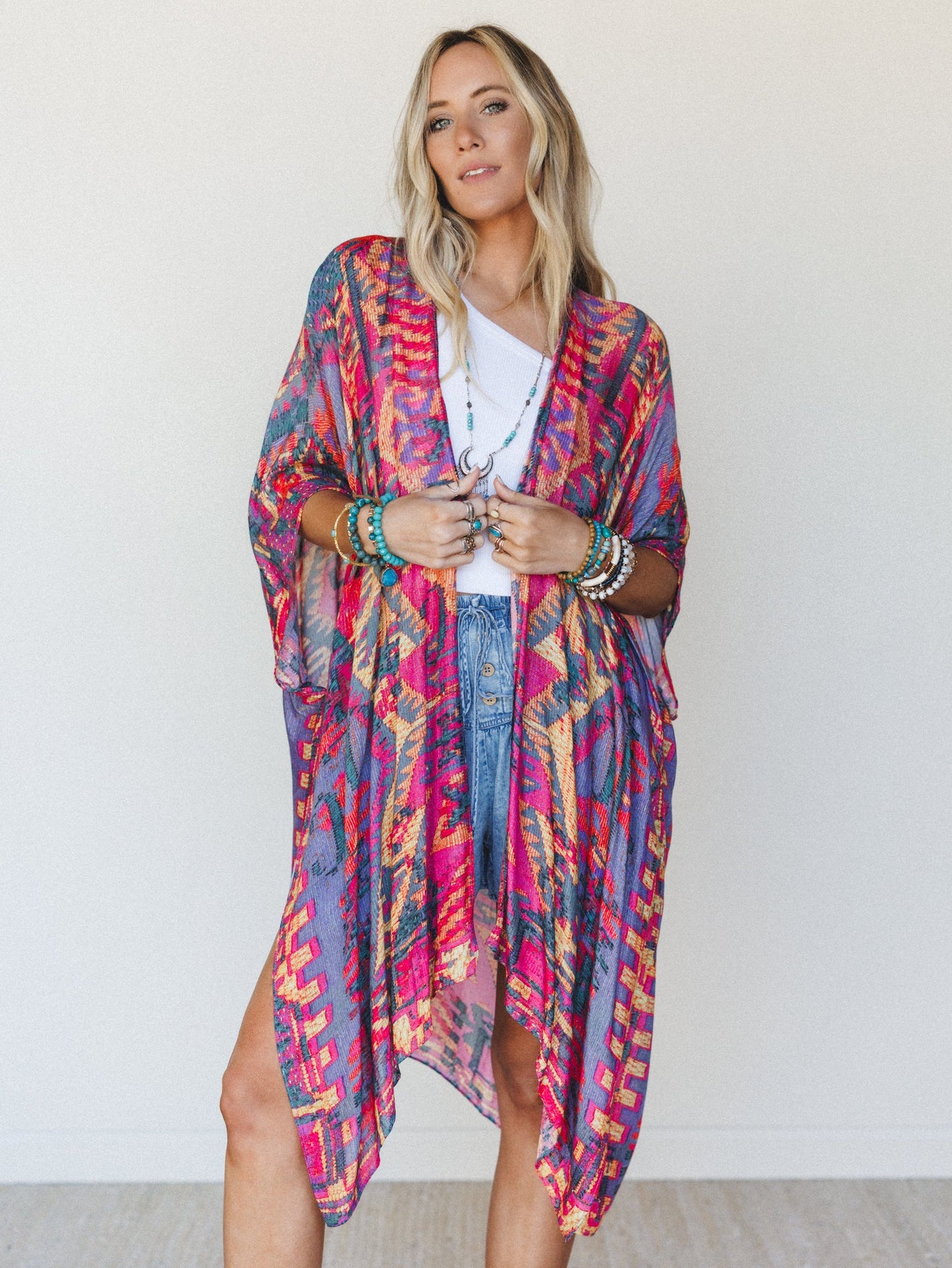 Garden of Color Kimono - Valencia
