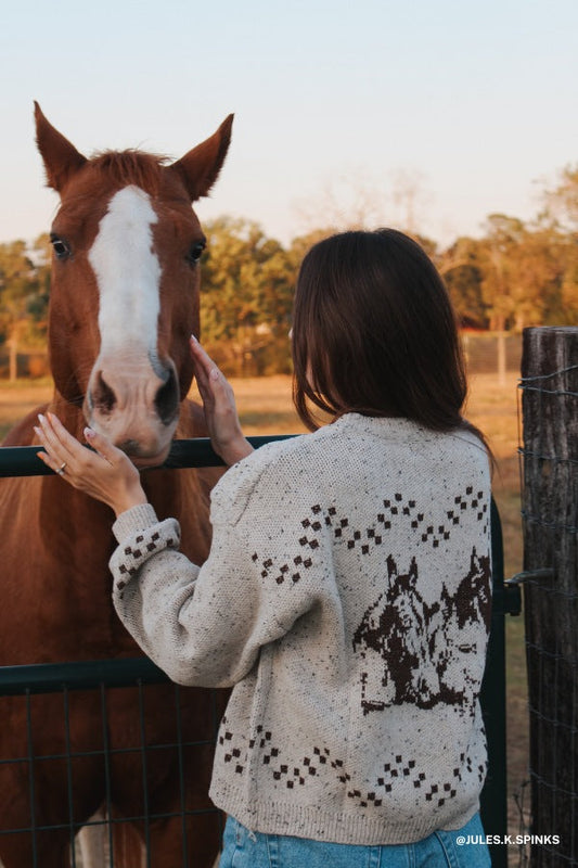 Mountain Views Cardigan - Oatmeal