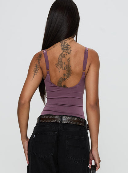 Off Stage Bodysuit Purple