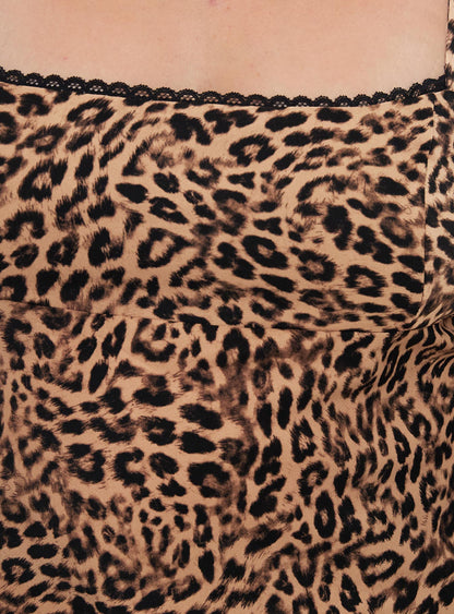 Jaquelyn Top Leopard Curve