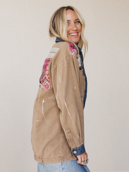Sol Shine Button Down Top - Mocha