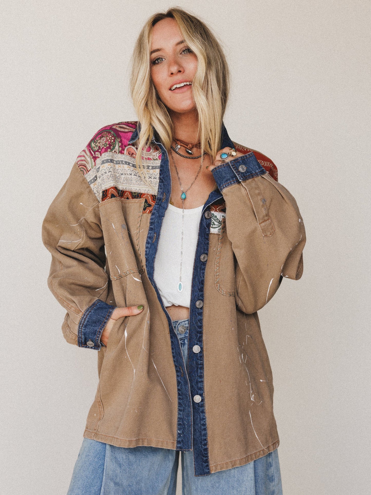 Sol Shine Button Down Top - Mocha