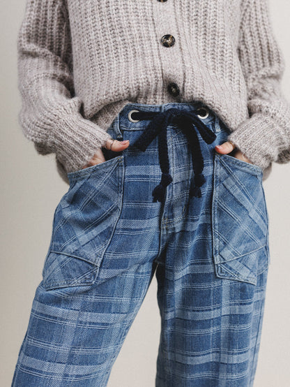 Pixie Party Jeans - Denim Plaid