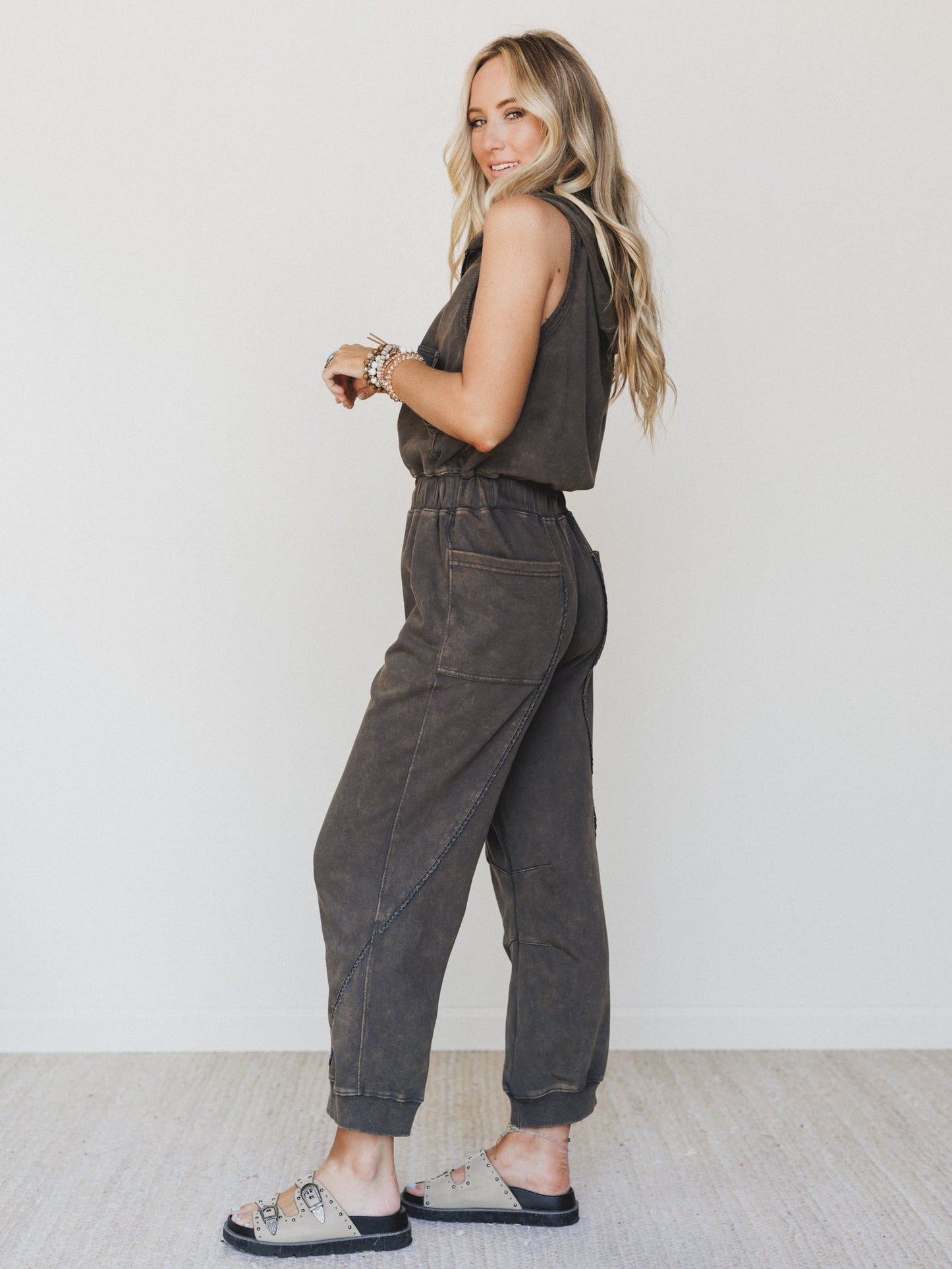 Ryder Hooded Jumpsuit - Ash