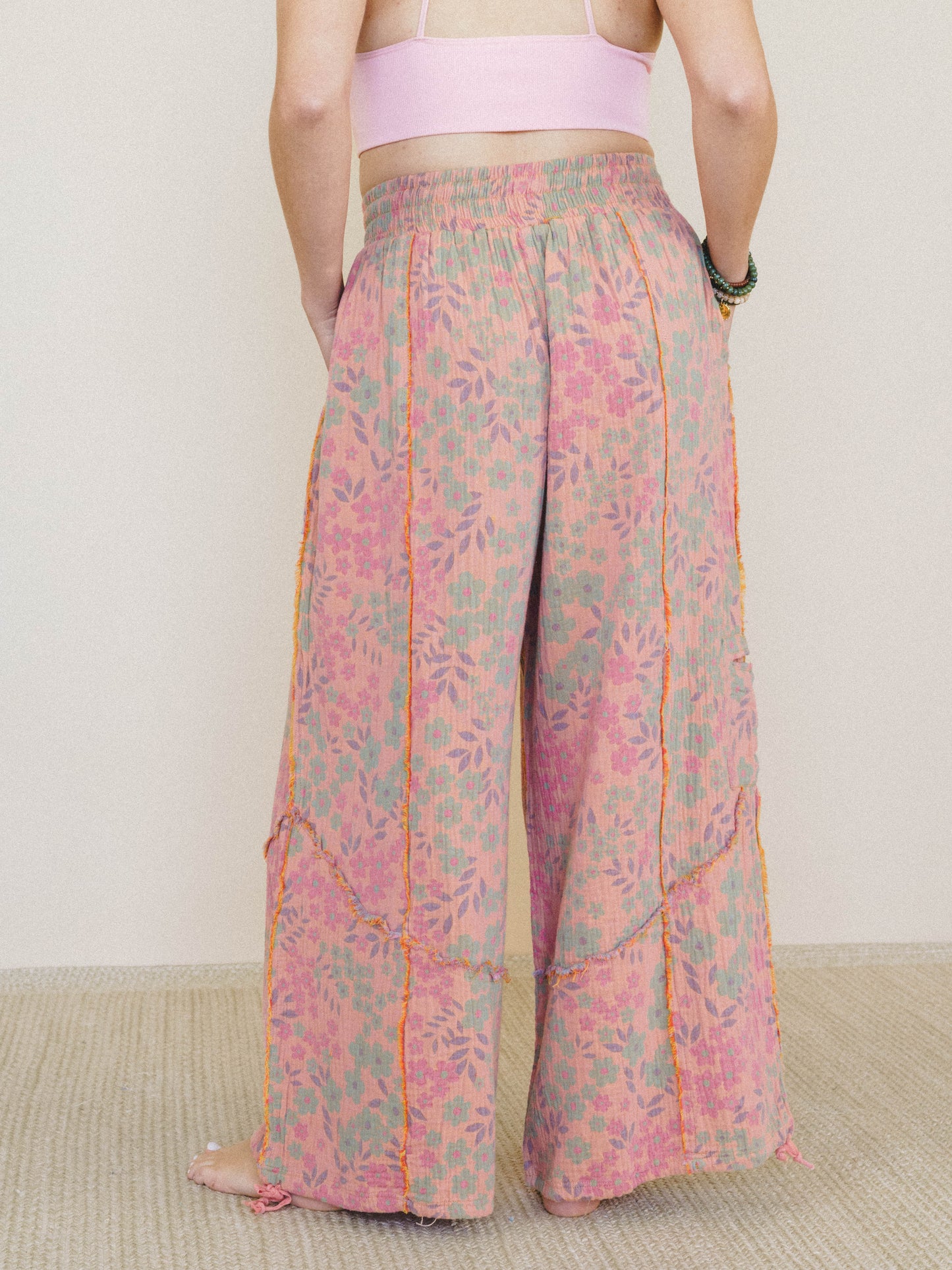 Wild Rose Whisper Pants - Orange