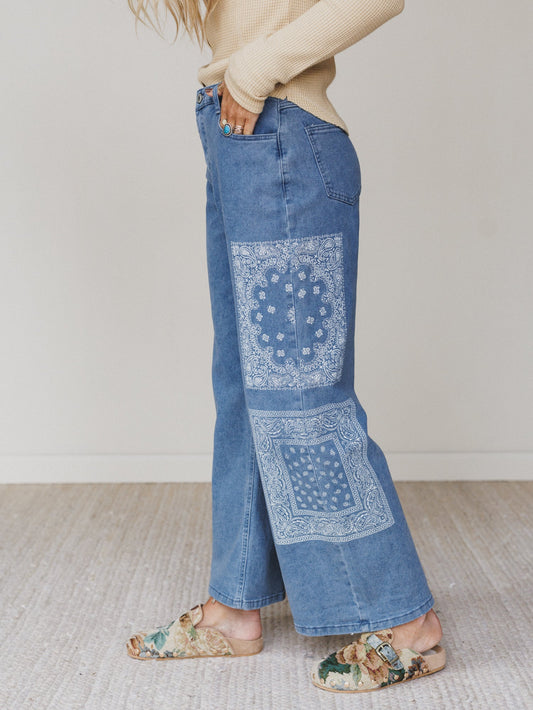 Madden Wide Leg Jeans - Denim