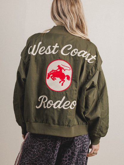 West Coast Rhode Bomber Jacket  - Army Green