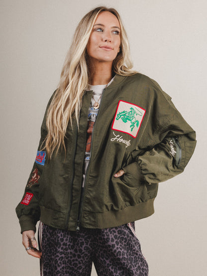 West Coast Rhode Bomber Jacket  - Army Green