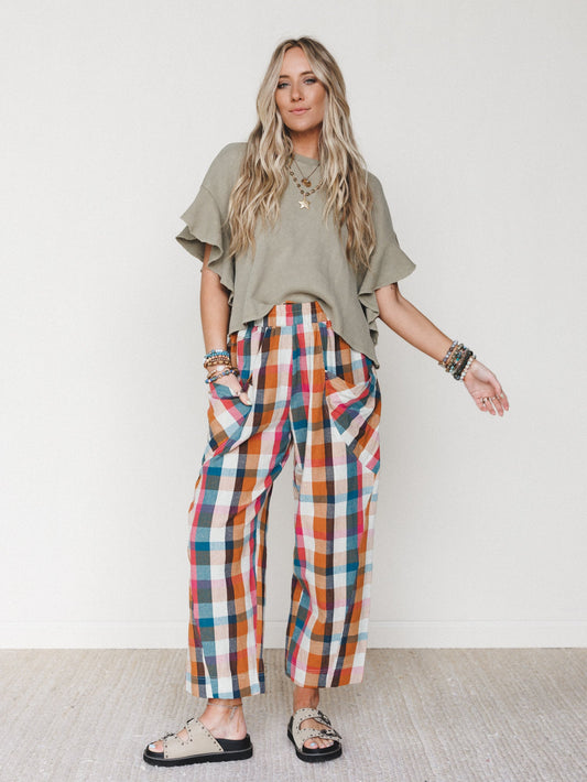 Wild Roams Pants - Rose Teal