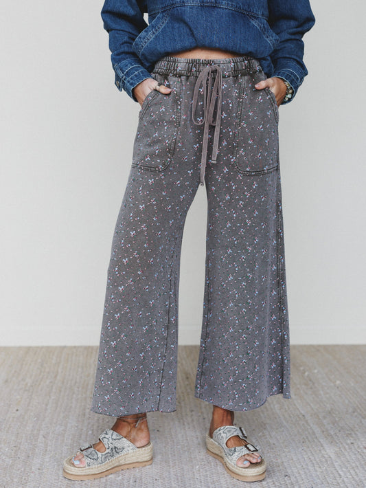 Blooming Season Pants - Ash Olive