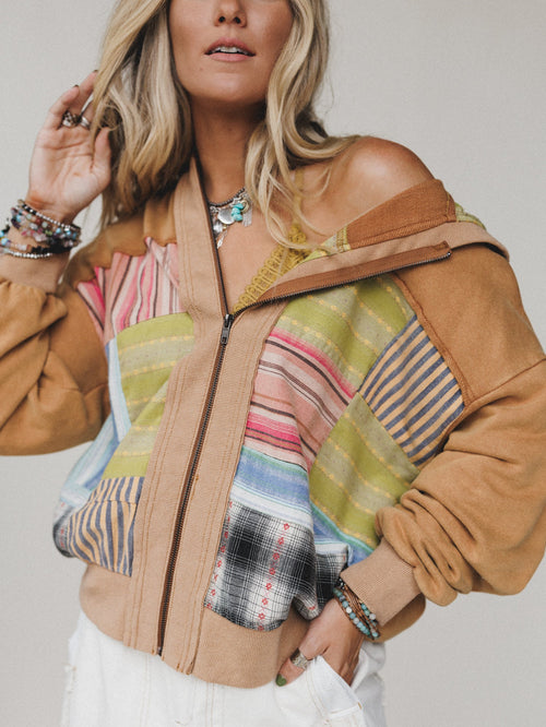Dream In Thread Jacket - Camel