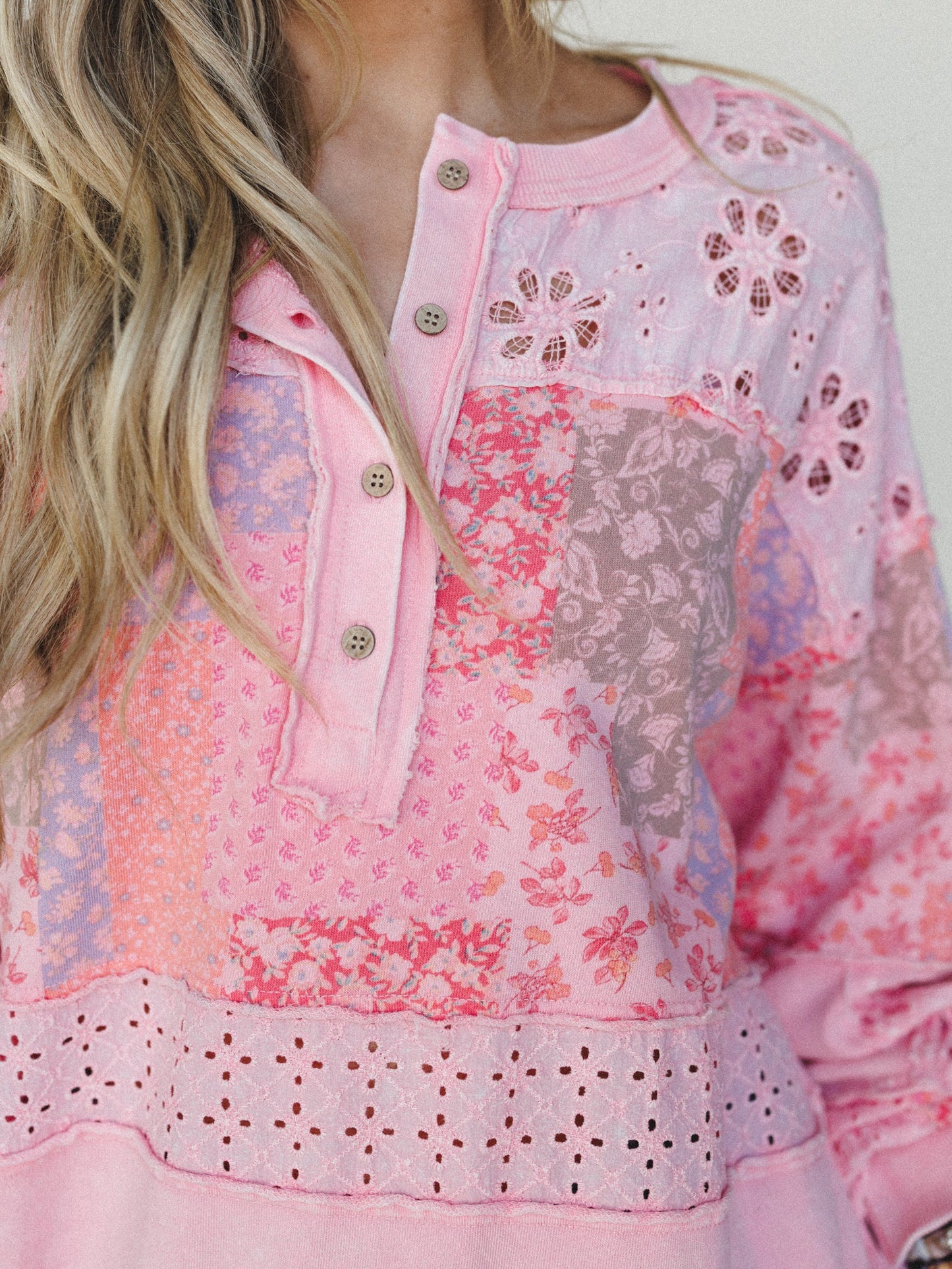 Life in Florals Tee - Cotton Candy