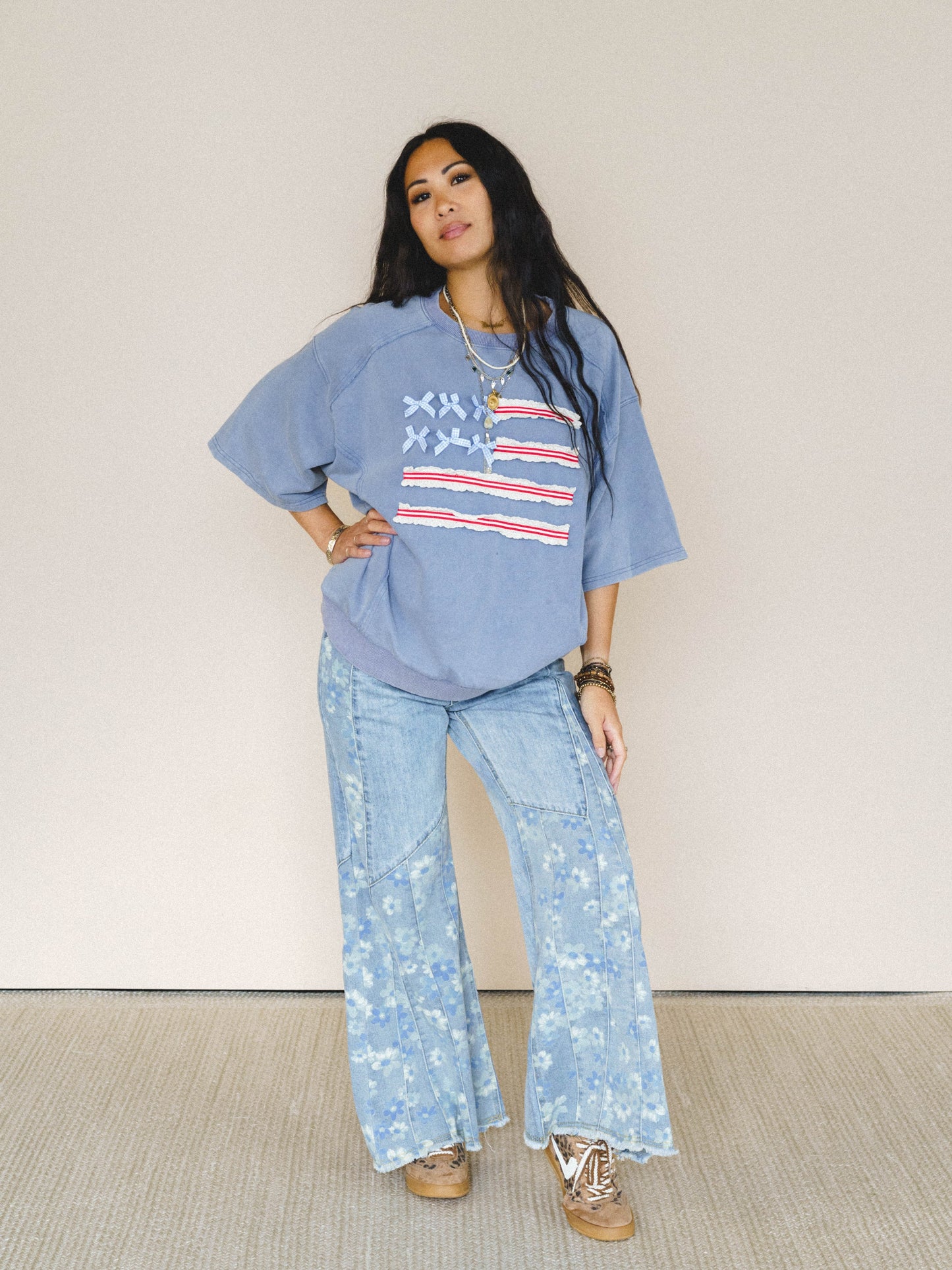 Americana Top - Washed Denim