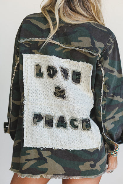 Love And Peace Jacket - Camo