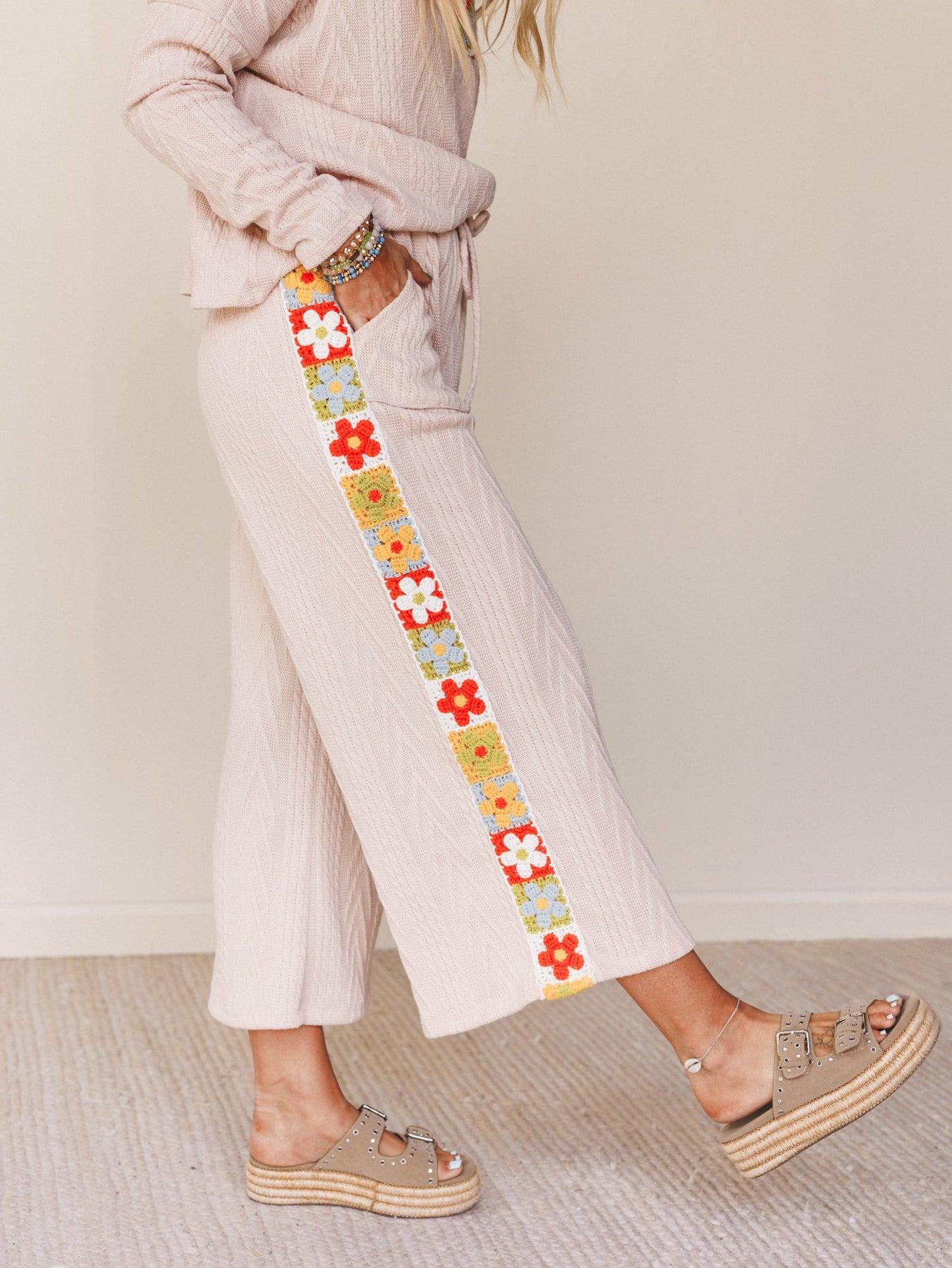 The Nest Midday Light Wide Leg Pant - Taupe