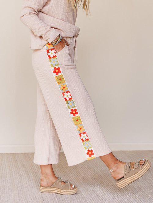The Nest Midday Light Wide Leg Pant - Taupe