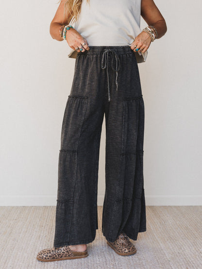 Everyday Adventure Tiered Pants - Black