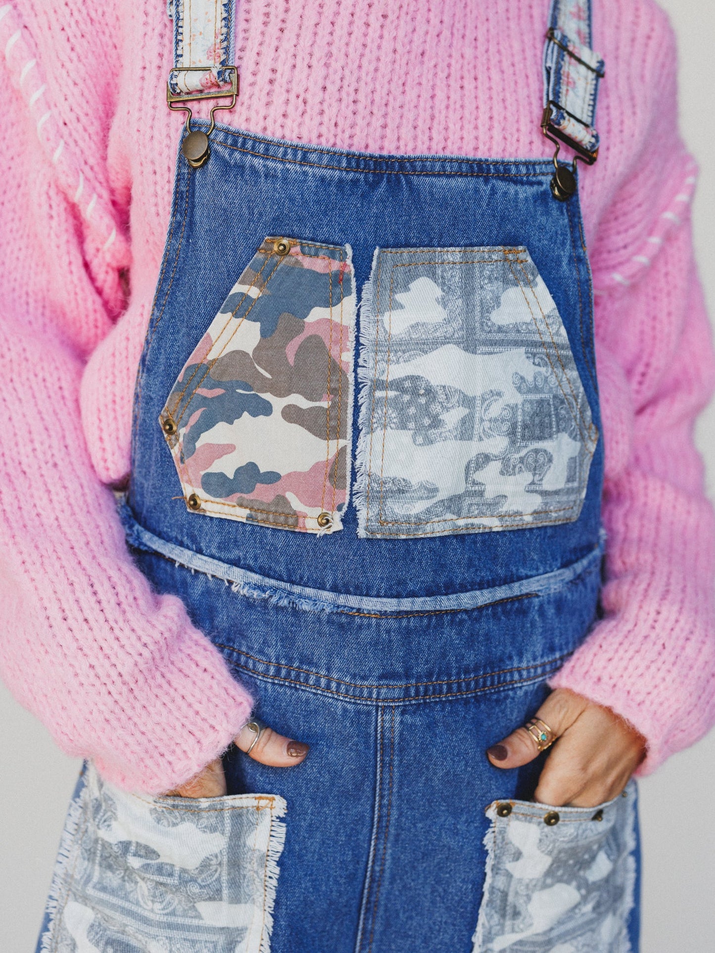 Tried And True Denim Overalls - Camo