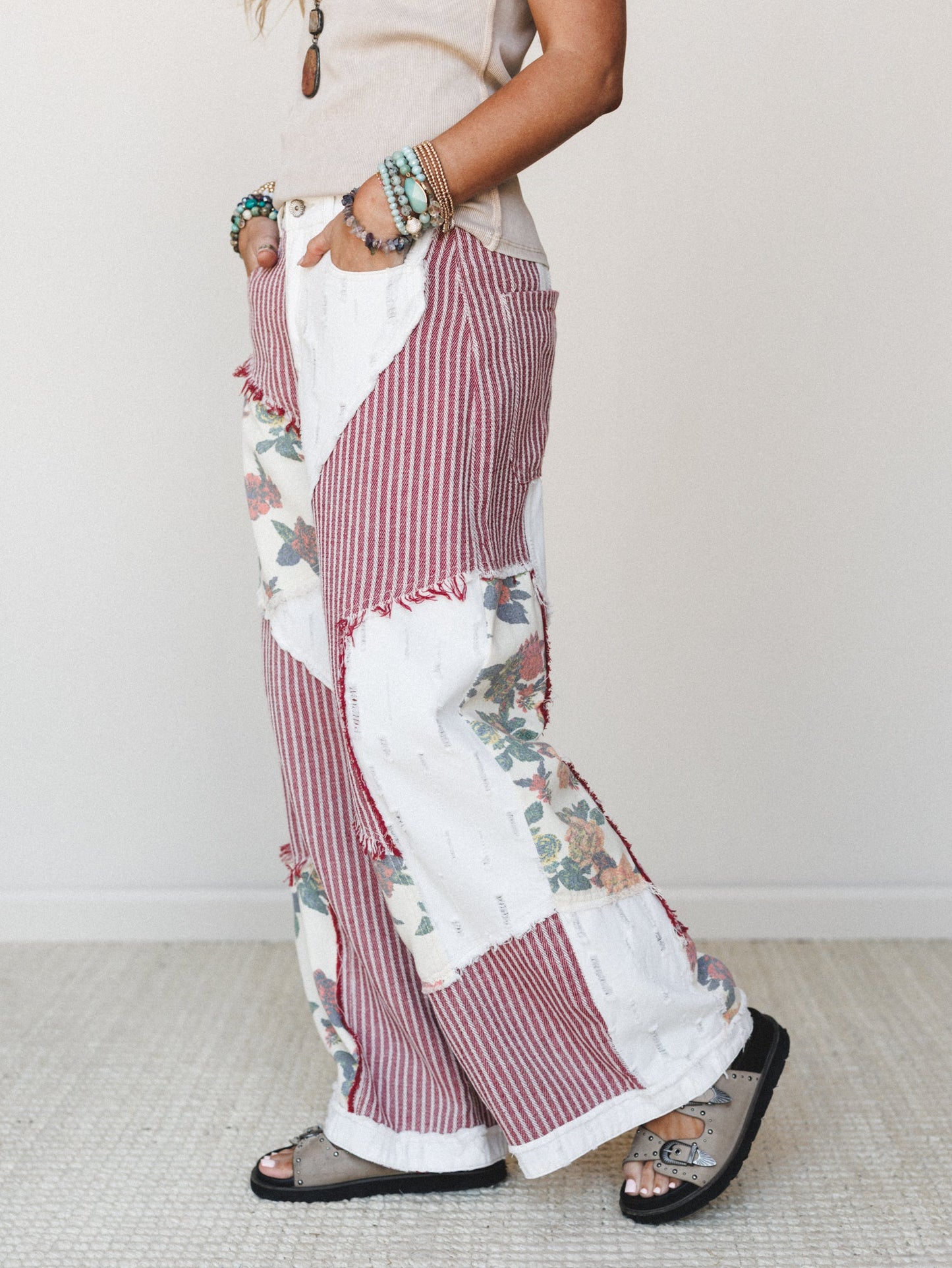 Goldenrae Pants - Red Multi