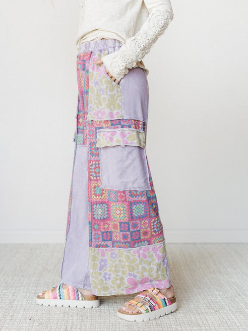 Desert Collage Pants - Moonbeam
