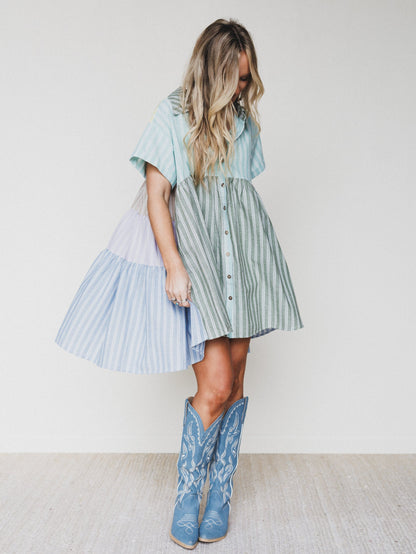 Daylight Escape Dress - Mint Combo