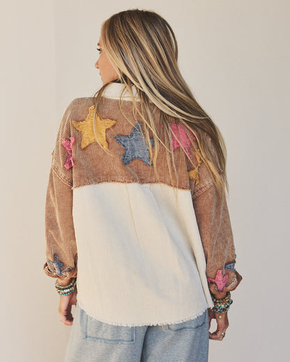 Star Glide Shacket - Cream