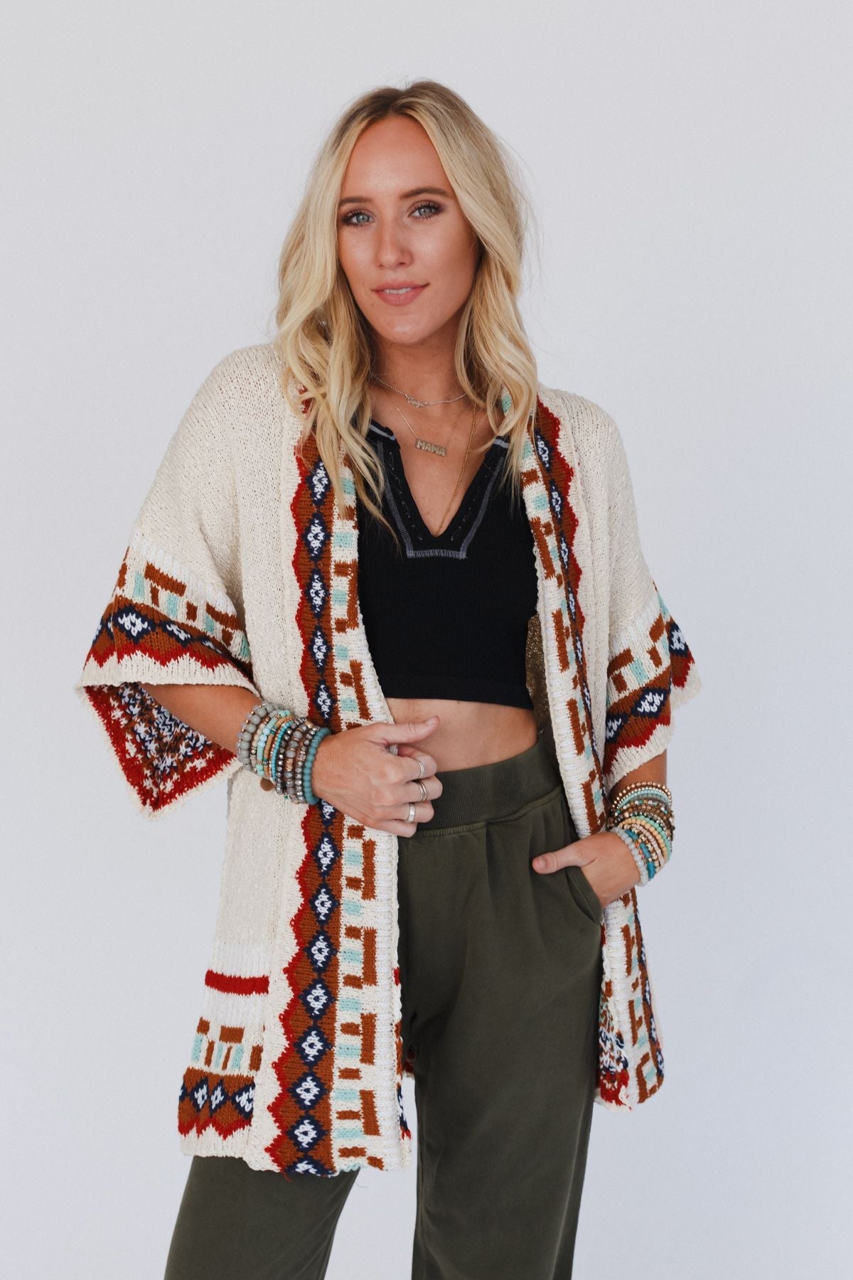 Ava Knit Cardigan - Ivory