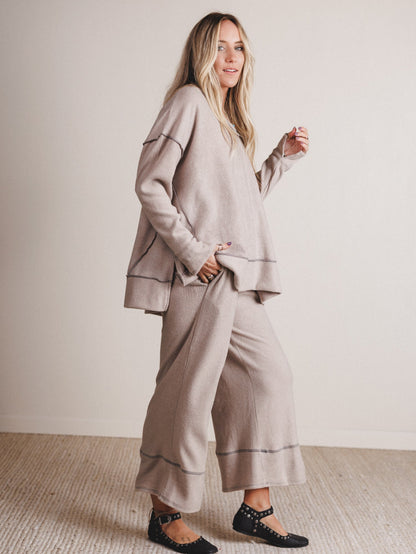 The Nest Mckayla Cozy Set - Taupe
