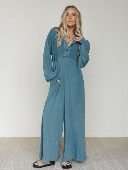 The Nest Sweet Nothings Jumpsuit - Teal