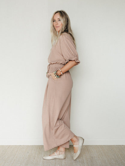 The Nest Open Sky Jumpsuit - Peanut Butter