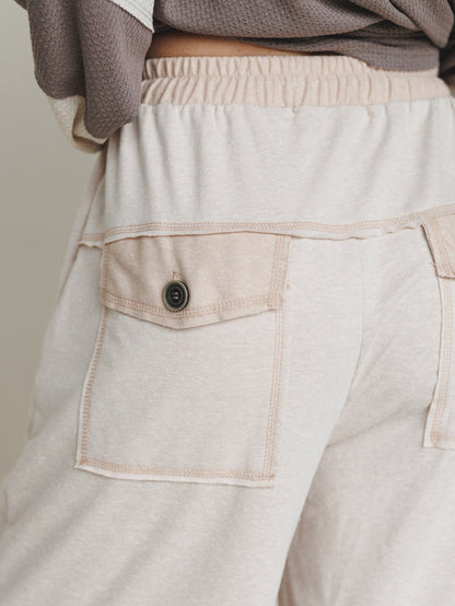The Nest Jodi Wide Leg Pants - Beige