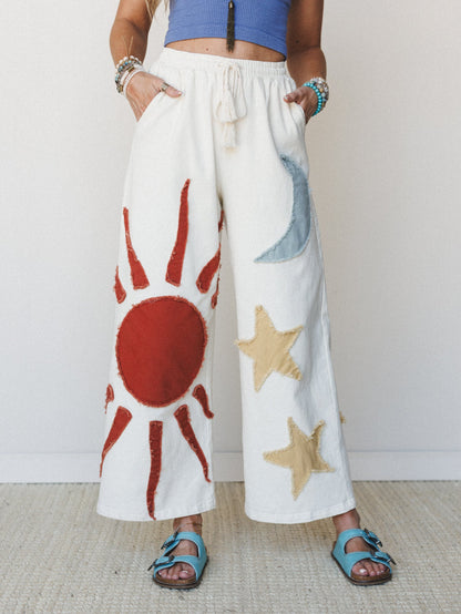 Sun of Stars Pants - Ivory