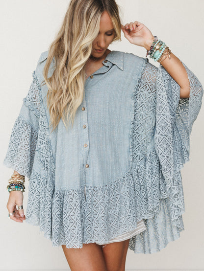 Wildflower Nana Top - Blue