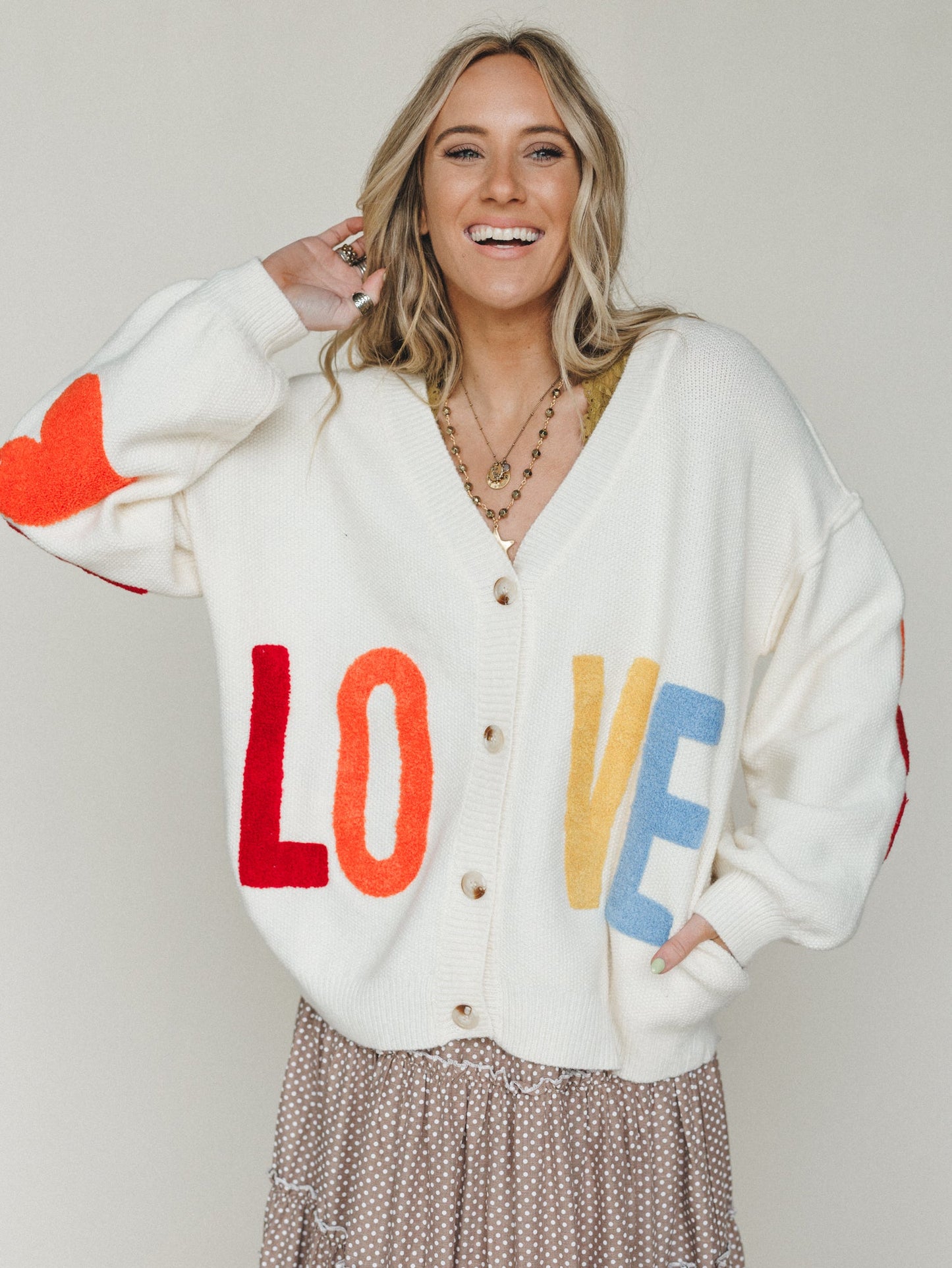 Love Catcher Cardigan - Ivory
