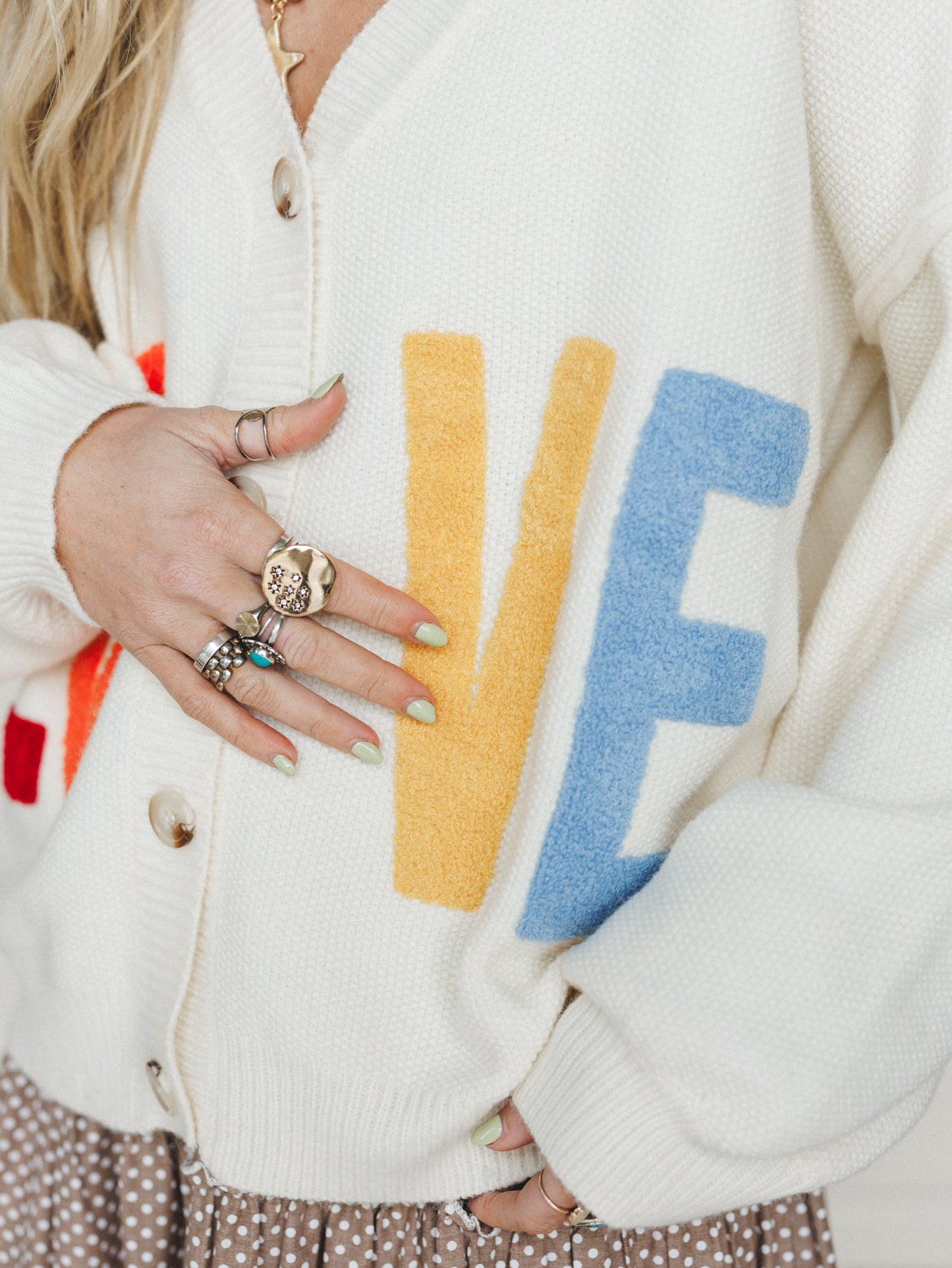 Love Catcher Cardigan - Ivory