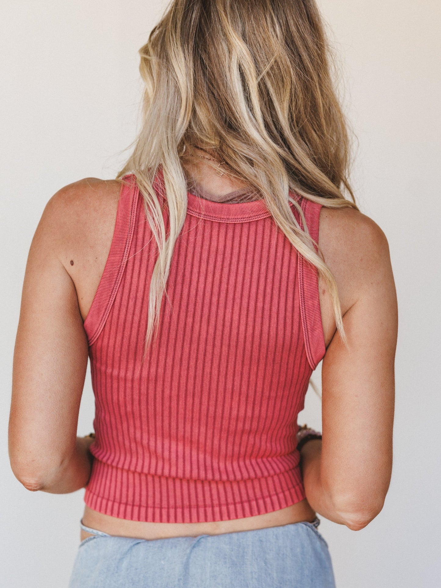 Soft Meadow Ribbed Brami  - Brick