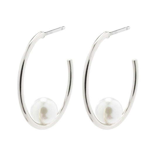 PILGRIM Eline Pearl Hoop Earrings