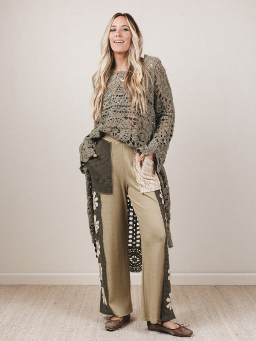 Maysa Crochet Top - Olive